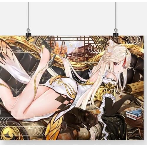 Ningguang Fan Art Genshine Impact Canvas Wall Art Decoration Prints Dorm Living Room Home Decor Bedroom Poster Painting