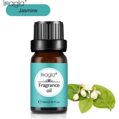 Inagla Jasmine Fragrance Essential Oils 10ml Pure Plant Fruit Oil For Aromatic Aromatherapy Diffusers Peppermint Patchouli Oil