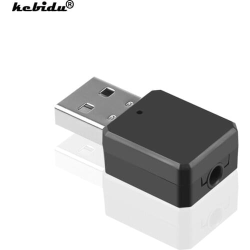 Kebidu Bluetooth 5.1 Car Kit Wireless Music 3.5MM Aux USB Power Audio Receiver Adapter Bluetooth Stereo for Car Radio Mp3 PC