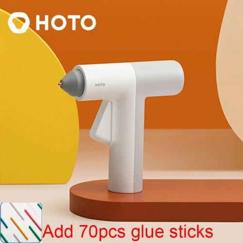 2021 New Youpin HOTO Hot Melt Glue Gun 2000mAh Lithium Battery Cordless With 70pcs Glue Stick 70mm Home DIY Hand Craft Tools
