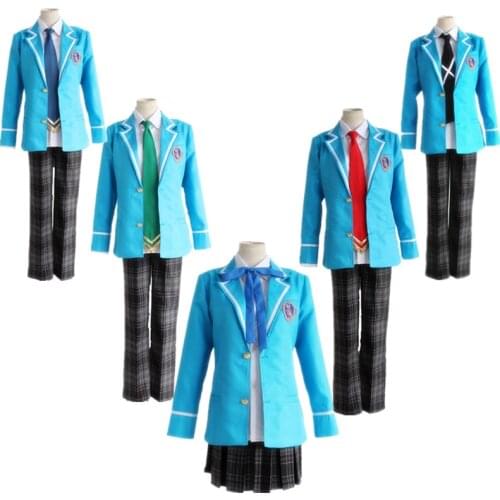 Ensemble Stars Costumes Ensemble Stars Trickstar Hokuto Hidaka Narukami Arashi Aoi Yuta Akehoshi Subaru Cosplay School Uniforms