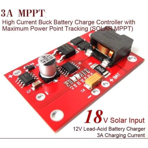 DYKB MPPT Solar panel Controller 3.7V 4.2V 1S Lithium Battery Charging 3A High Current Charger Module CN3791 6V 12V 18V 9V
