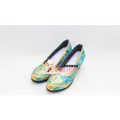 Love Live! Eli Ayase Ellie Blue Girls Halloween Cosplay Shoes Boots X002