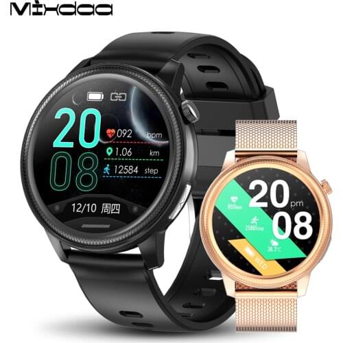 Mixdaa Smart Watch Men ECG PPG Body Temperature Heart Rate Blood Pressure Waterproof Sport bracelet Elderly Health Watches