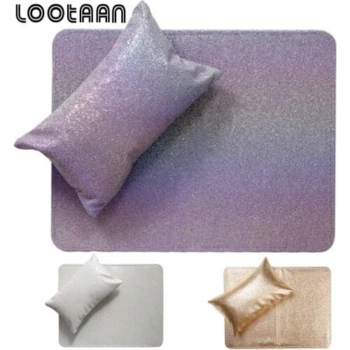 Nail Art Hand Pillow Set Cushion Holder Soft PU Leather Desktop Hand Cushion Wrist Hand Manicure Table Mat Salon Cushion Tools