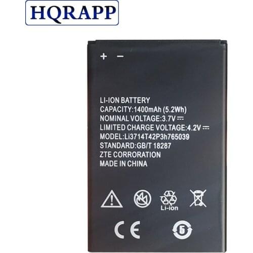 New 3.7V 1400mAh LI3714T42P3H765039 battery for ZTE Blade A3 T220 AF3 T221 A5 AF5 Phone Battery