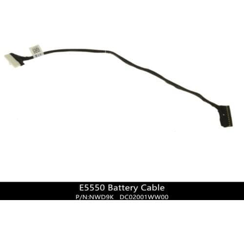 New For Dell Latitude E5550 Battery Cable - Cable Only - NWD9K 0NWD9K DC02001WW00 w/ 1 Year Warranty