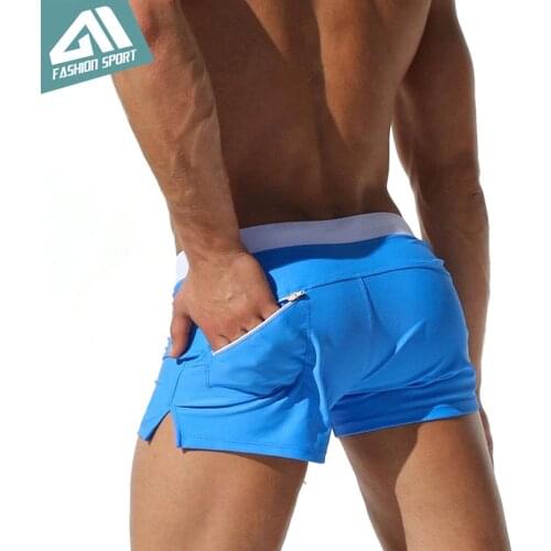 New Mens Swimwear Summer Beach Mens Swimming Shorts Men Beachwear Holiday Mens Swimsuit Dropshipping AQ08