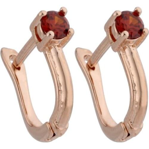 New Trend Earrings Zircon Dangle Earrings For Women Wedding Engagement Fashion Jewelry 585 Rose Gold Simple Unusual Earrings