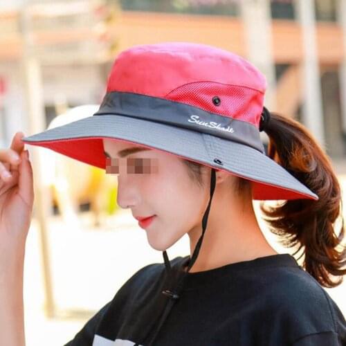 Outdoor Sun Shade Hat Girl Folding Sun Protection Cap Summer Sunscreen Cycling Hiking Hats Women Fashion Fisherman Caps
