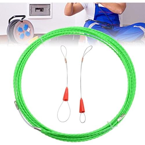 Fiberglass Cable Puller Electrical Cable Wire Threader Cable Puller Tape With 2pcs Fastener 12mx4.5mm