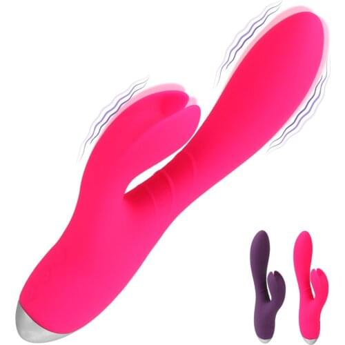 G-spot Clitoris Stimulator Bunny Rabbit Vibrators Adult Products Sex Toys For Women Kneading Sliding Massage 10 Modes Dual Motor