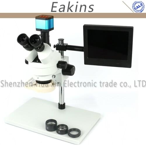 Simul-focal 3.5X-90X Trinocular Stereo Microscope 18MP HDMI USB Electronic Video Digital Camera Set For PCB Soldering Repair