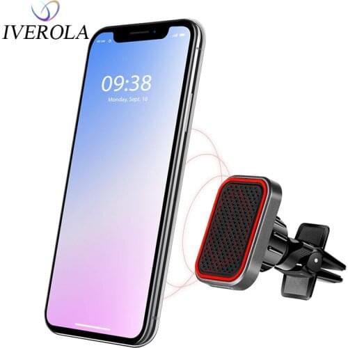 Phone Holder Car Air Vent Mount Universal Magnetic Holder For iPhone X HuaWei XiaoMi Strong Magnet Car Holder Mobile Phone Stand