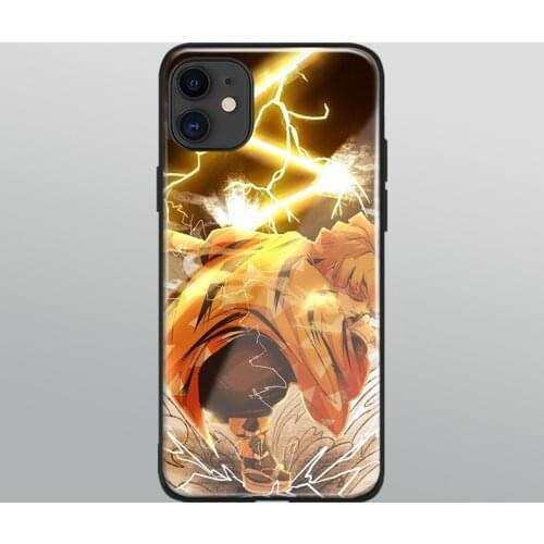 Thunder clap and flash glass phone case shell for iPhone 6s 7 8 x xr xs 11 12 mini pro max Samsung S note 10 20 Plus ultra cover