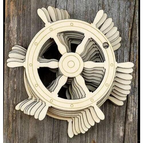 Wooden Ships Wheel Craft Shapes Plywood