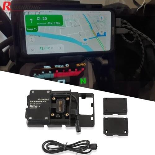 FOR HONDA CRF1000L AfricaTwin 2018 Motorcycle Mobile Phone USB Charging Navigation Bracket For BMW R1200GS R1250GS F750GS F850GS