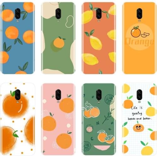 For One Plus 6 6T 5 5T 3 3T Case Silicone Lemon Orange Yellow Pink Fruits Soft Back Cover For OnePlus 6 6T 5 5T 3 3T Phone Case