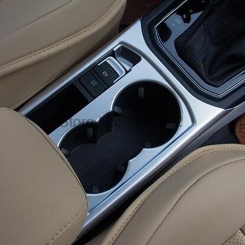 For Volkswagen VW Touran 2016 2017 ABS Matte Water cup holder trim car cover interior chrome trim molding strip Car styling