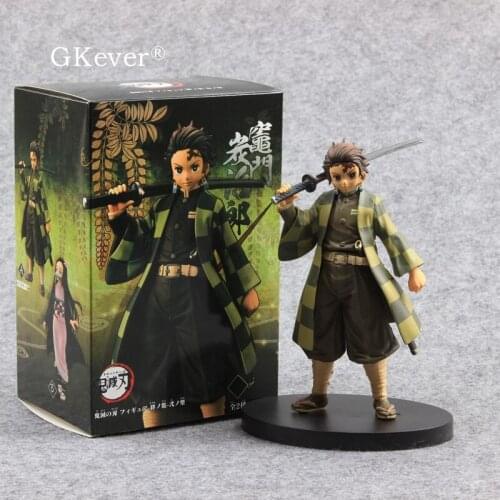 Kamado Tanjirou Demon Slayer Action Figure Nezuko Kimetsu no Yaiba Anime PVC Toy Dolls Kids Gift 16 cm