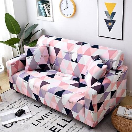 Geometric Stretch Sofa Cover For Living Room Elastic Couch Armchair Cover Modern Slipcover Corner Sectional Sofa Cover HomeDecor