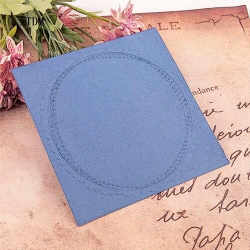 HOT plastic Round frame craft card making paper card album wedding decoration clip Embossing folders