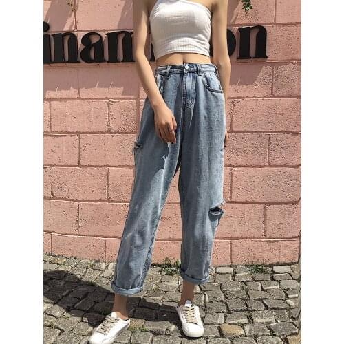 Houthion Women's Loose Jeans