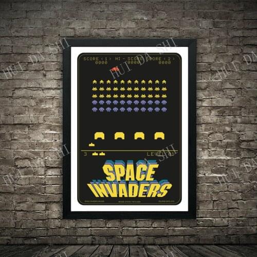 Space Invaders 1978 arcade gaming poster