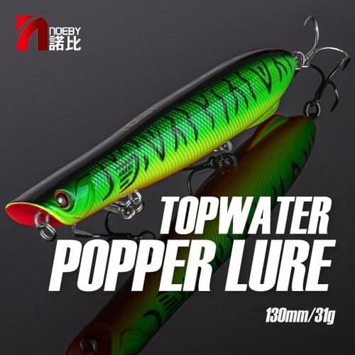 NOEBY 13cm 31g Big Popper Fishing Lure Top Water Artificial Spinning Wobbler Hard Bait NBL9451