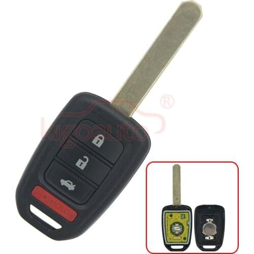Remote key 3 button with panic 313.8Mhz MLBHLIK6 1T HON66 for Honda Accord CRV Civic 2014 kigoauto