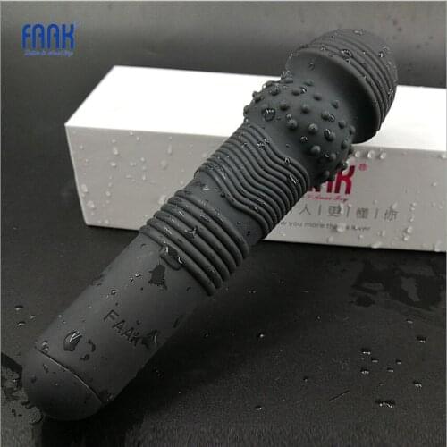 Silicone Magic AV Wand Body Massager Sex Toy Masturbator 7 speed Powerful clit Vibrators for Women Man Sex Products S1797