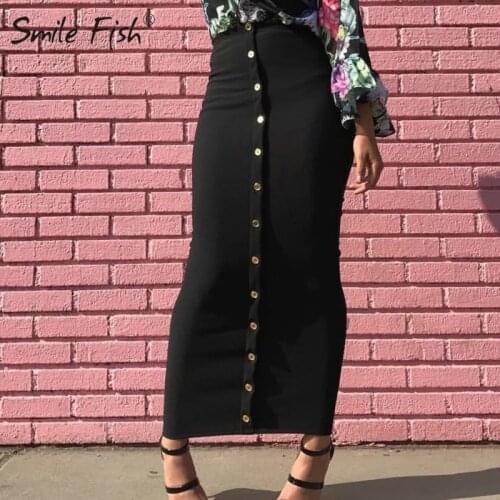 SMILE FISH Long Pencil Skirts