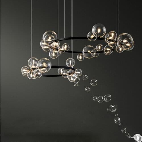 G9 led Postmodern Iron Glass Round LED Lamp LED Light.Pendant Lights.Pendant Lamp.Pendant light For Dinning Room