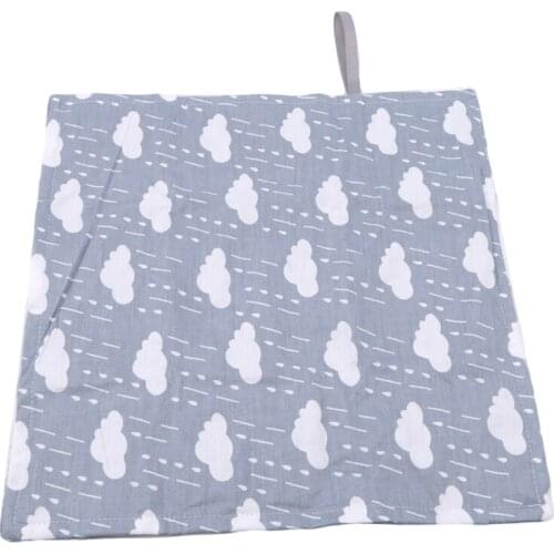 Printed Burp Cloths Mini Newborn Baby Cotton Square Bibs Small Fresh Easy to Clean Bibs Infant Waterproof Saliva Towel Toddler