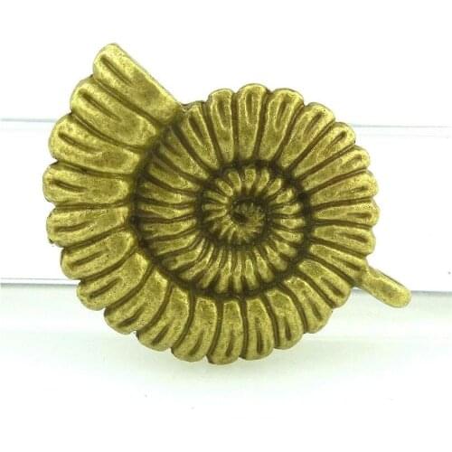 1pc 36*27*6.5mm Antique Bronze Sea Snail Charm Pendant for DIY Necklace Jewelry Making Handmade Craft 15803