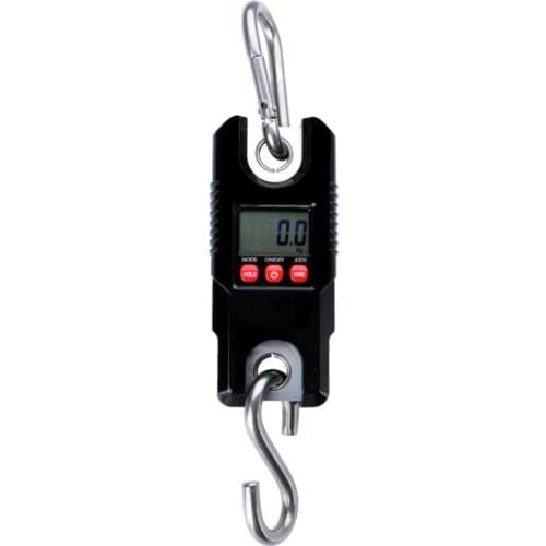 1pc Lightweight LCD Screen Electronic Crane Scale 300KG/0.1KG Industrial/Agricultural/Laboratory Portable Detachable Hook Scale