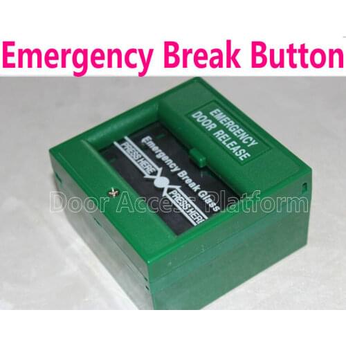 1 Order=3 pcs of Anti-Fire Alarm Green color Exit release button, Emergency Break Button, Access Control System, Emergency glass