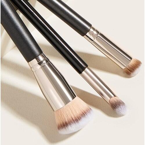 3Pcs Professional Makeup Brush Set for Powder Foundation Concealer Bronzer Blending Comsetic Tools for Women Girls