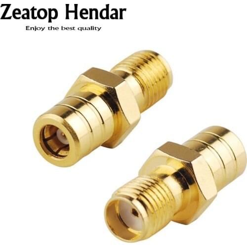 5Pcs Gold SMB Female to SMA Female Jack Plug Straight Adapter RF Coaxial Coax Connector