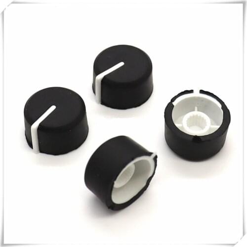 5 Pieces Soft Rubber Flower Shaft Knob Diameter 18mm Height 10.5mm Potentiometer Encoder Knob Gear Shaped Inner Hole 6mm