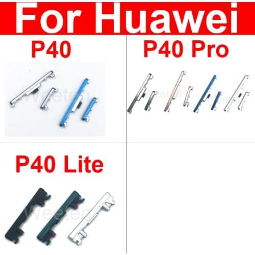 Volume & Power Side Button For Huawei P40 P40 Lite P40 Pro On Off Power Volume SideKey Switch Replacement Parts