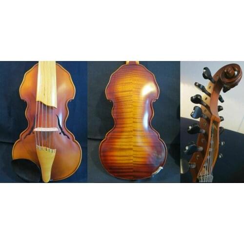 Baroque style SONG Brand profession master 7×7 string 14" Viola d'Amore #13945