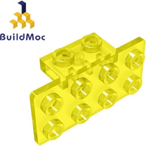 BuildMOC 93274-21731 Bracket 1 x 2 - 2 x 4 For Building Blocks Parts DIY story Educational Classic Brand