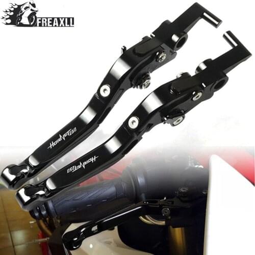CNC Aluminum Motorcycle Handlebar Grips Brake Clutch Levers Adjustable Folding Extendable For Honda Hornet250 Hornet 250 2001