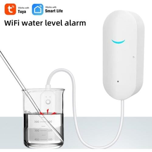 Tuya/Smart Life WiFi Water Leakage Detector, Smart Water Sensor with App Alert Notification,Continuous Leak Monitor for Home