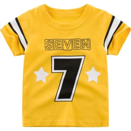 Children Short Sleeve T-shirts Summer 2019 Boys & Girls Patchwork T Shirts Summer Clothes Kids Cotton Tops Tees For Boys 2-8Y