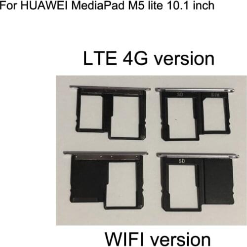 For HUAWEI MediaPad M5 lite 10.1 inch Tablet PC 4G LTE Sim Card Holder Tray Card Slot For Mediapad M5 lite WIFI SD Card Holder