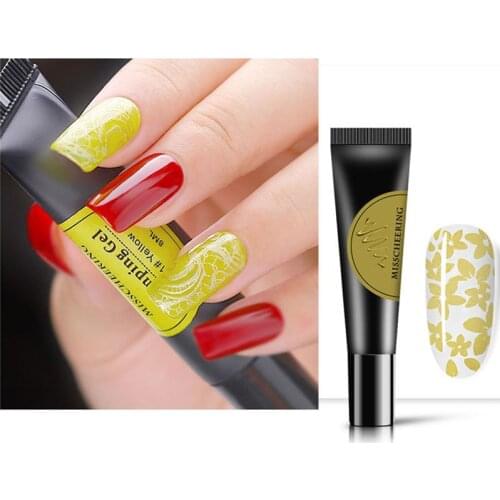 8ml Nail Stamping Gel Polish Stamp Print Oil UV Gel Lacquer Soak Off Varnish for Nail Art Stamping Plate 12 colors