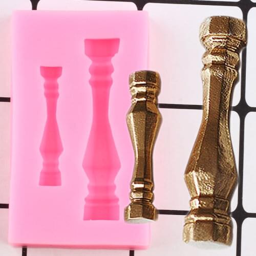 Column Silicone Mold DIY Cake Border Fondant Cake Decorating Tools Cupcake Topper Cookie Baking Candy Chocolate Gumpaste Moulds