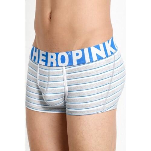 Pack of 6 Fashion Stripe Trunk Mens Cotton Boxer Short Stretch Men Panties Top Quality Men Underwear Intimate Male Undergarment